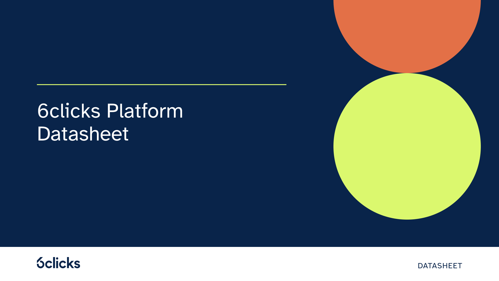 6clicks Platform Datasheet