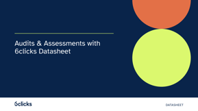 Audits & Assessments with 6clicks Datasheet