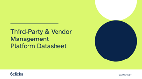 Third-Party & Vendor Risk Management Platform Datasheet