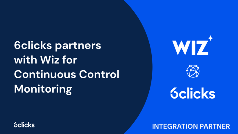 Featured image: 6clicks partners with Wiz for Continuous Control Monitoring