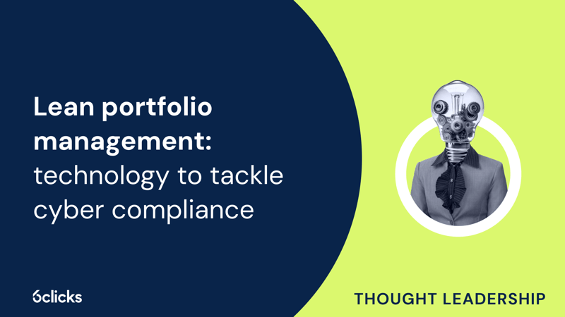 Featured image: Lean portfolio management: technology to tackle cyber compliance