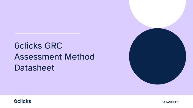 Featured image: 6clicks GRC Assessment Method Datasheet