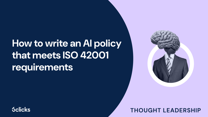 Featured image: How to write an AI policy that meets ISO 42001 requirements