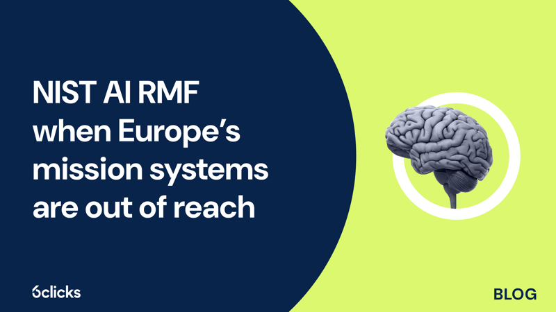 Featured image: NIST AI RMF when Europe’s mission systems are out of reach