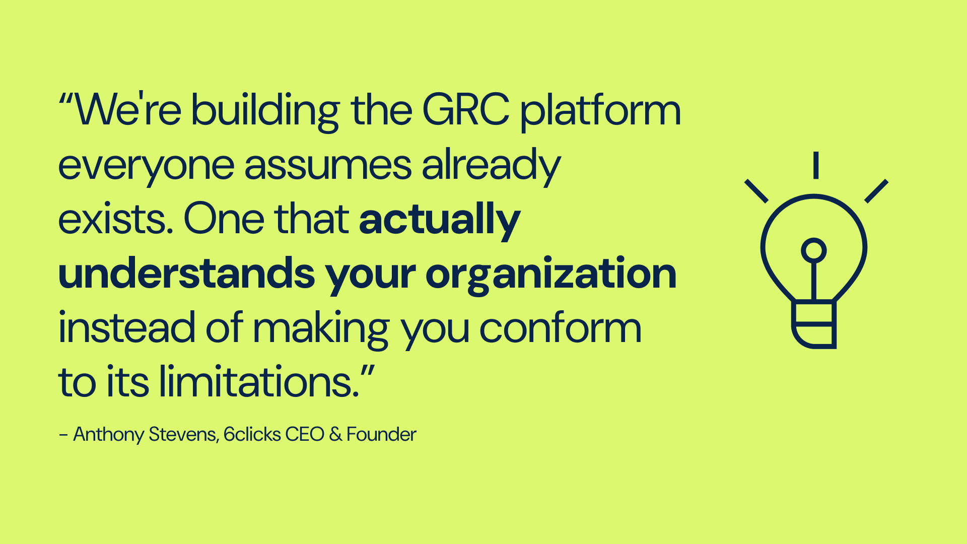 Adaptive GRC - Ant Stevens quote