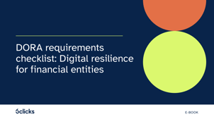 DORA requirements checklist