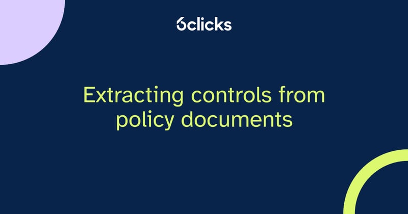 Featured image: Extracting controls from policy documents