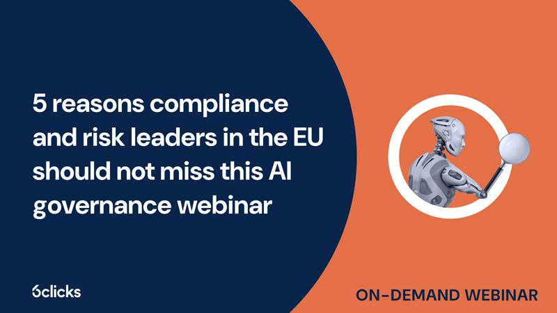 Featured image: 5 reasons compliance and risk leaders in the EU should not miss this AI governance webinar