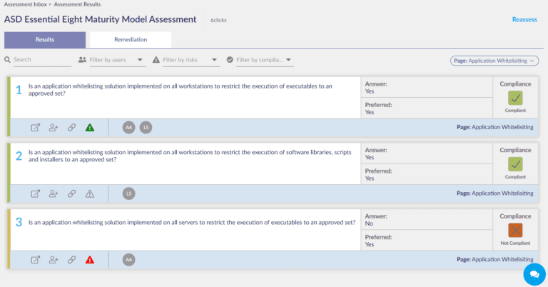 ASD Essential 8 maturity model assessment