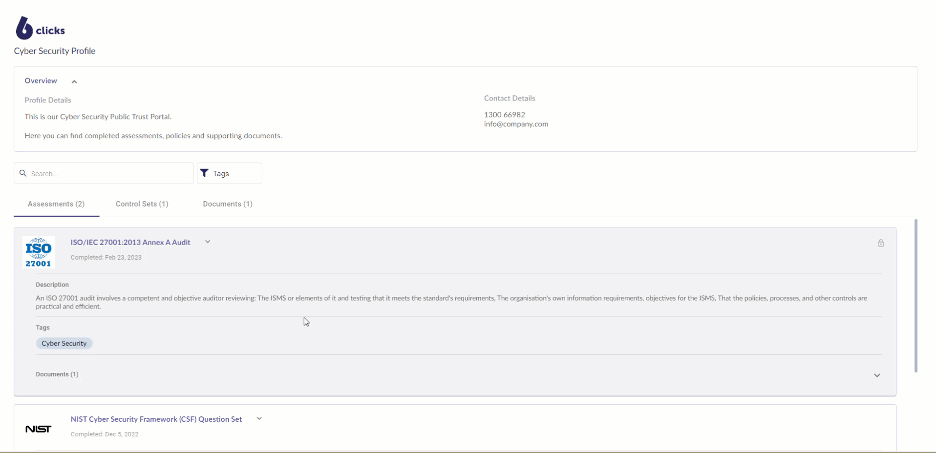 Featured image: Empower your organization with 6clicks' new Trust Portal