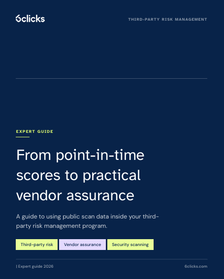 From point-in-time scores to practical vendor assurance