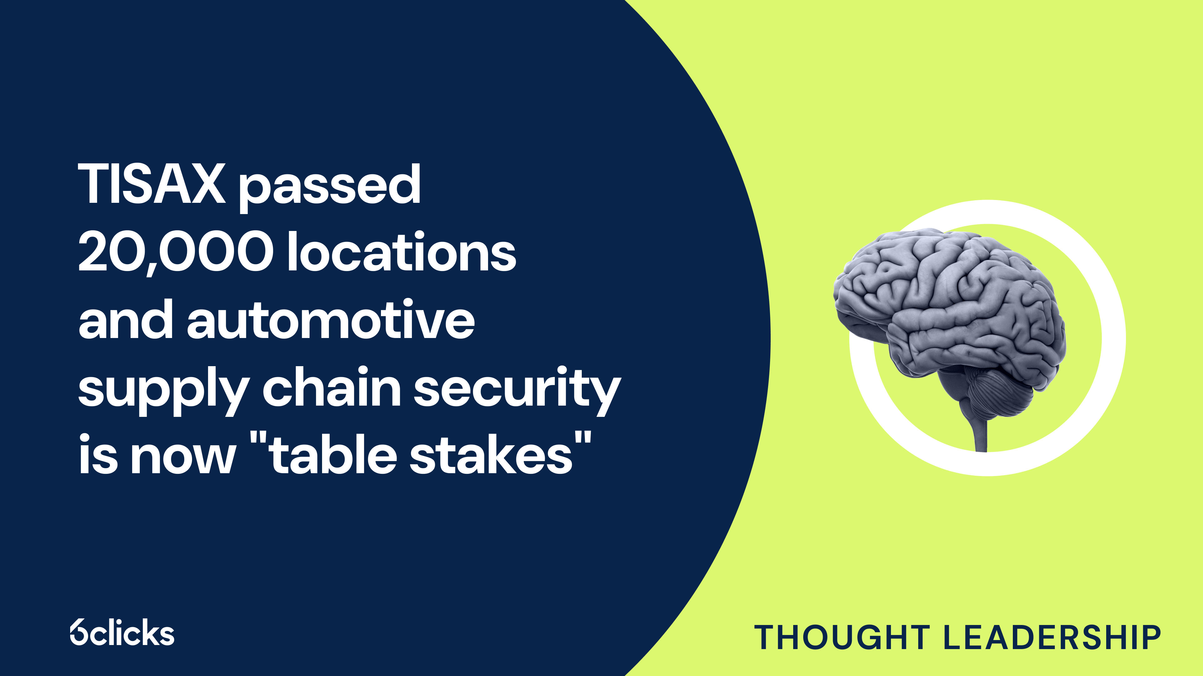 TISAX passed 20,000 locations and automotive supply chain security is now 